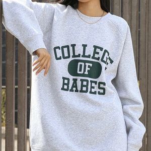 ⭐️Brunette The Label ⭐️ College of Babes ⭐️ Pebble Grey Sweater